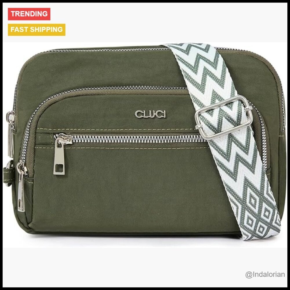 Travel Crossbody Bag Anti Theft RFID Blocking Convertible Belt Bag Lightweight
